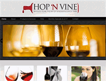 Tablet Screenshot of hopnvine.com